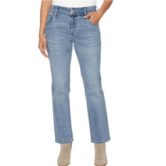 HUDSON LOS ANGELES MIDRISE STRAIGHT JEAN | Icy Blue | Size 8/29 - Picture 3 of 5